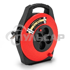 Удлинитель на катушке ExeGate Master ECS-10-2-10 (4 евророзетки, IP20, 10м, защита от детей, защита от перегрузки, 2х0,75мм2, 10А/2.3кВт)