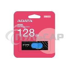Флешка USB ADATA UV320 (AUV320-128G-RBKBL), 128 Gb, USB 3.2, R/W 100/30, черный/голубой