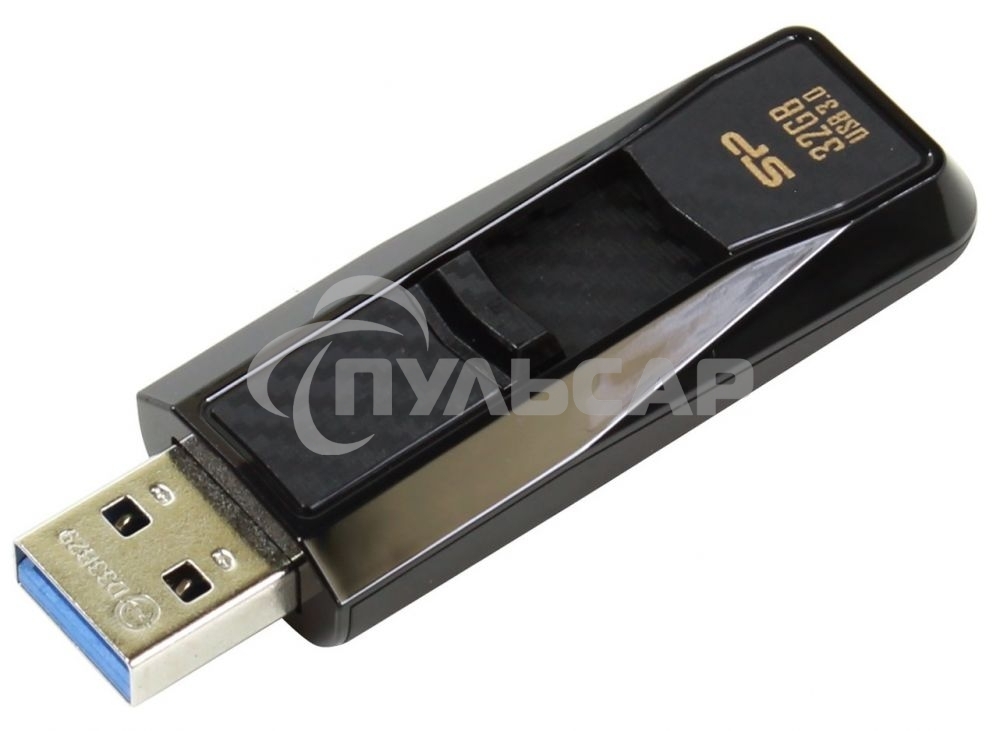 Флешка USB 32 Gb Silicon Power Blaze B50, USB 3.0, черный