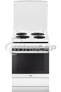Плита электрическая Hansa FCEW63010 белый, конфорок 4 шт, духовка 69 л, 60 см x 85 см x 60 см