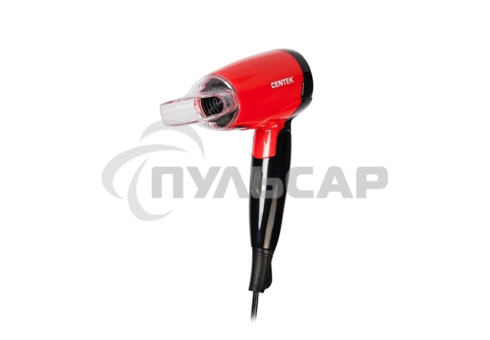 Фен Centek CT-2230 RBL красный/черный 1200Вт, 2 скорости и температуры нагрева, складная ручка