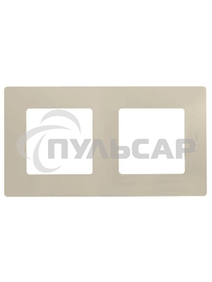 Рамка 2 поста, сл. кость ETIKA Рамка 2 поста, сл. кость