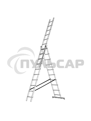 Трехсекционная промышленная лестница 3x9 Rexant 12-5067