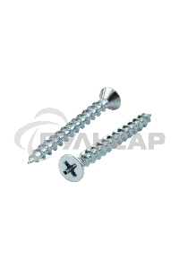 Саморез оконный KRANZ острый, 4.1х40, белый цинк, короб (500 шт./уп.)