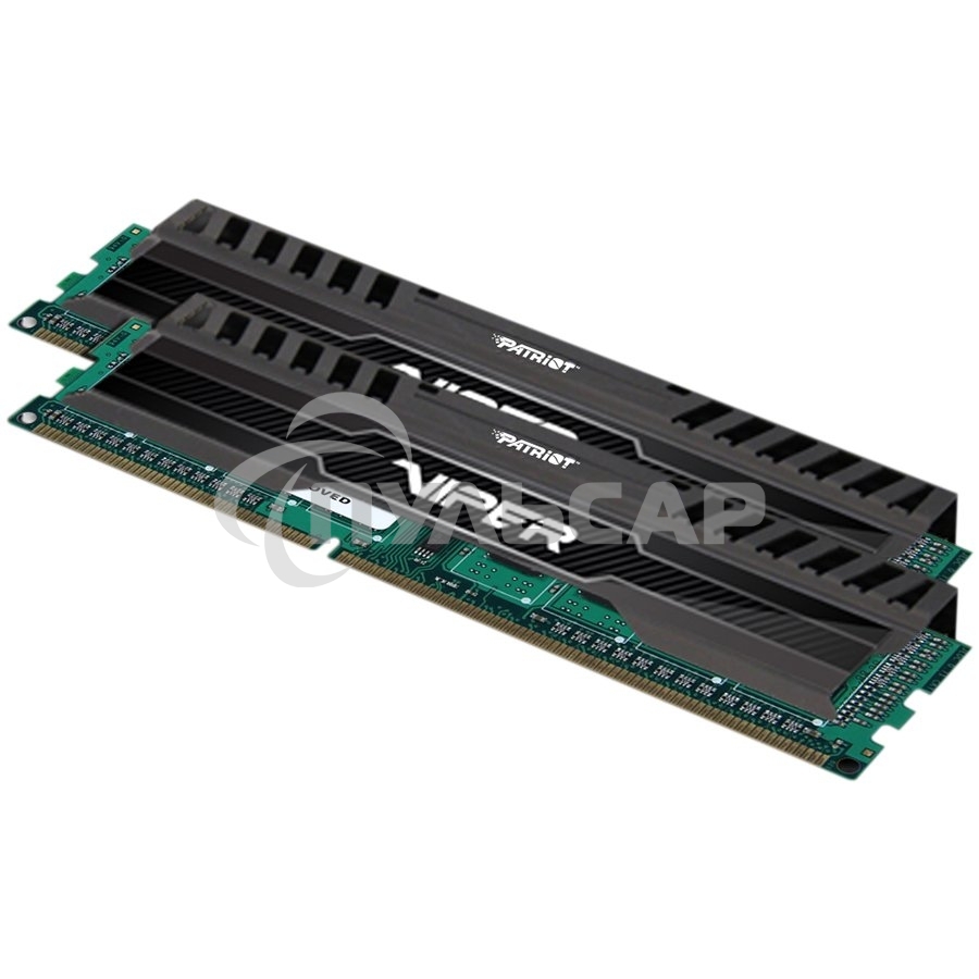 Оперативная память Patriot Viper 3, DDR3, 8Gb (2x4 Gb), 1600 MHz, CL9, DIMM, радиатор, черный