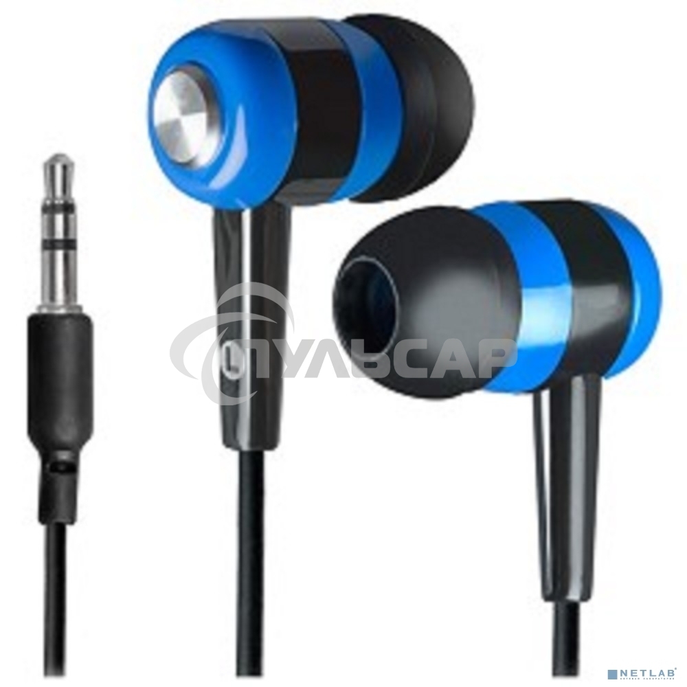 Наушники Defender Basic-616 черный/синий кабель 1,1 м