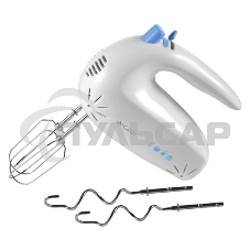 Миксер Energy EN-247 (Мощность 200Вт. 5 скоростей работы. Стальные хромированные венчики для взбивания и насадки для замешивания теста.)