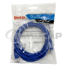 Патч-корд Buro UTP cat5E 3м синий RJ-45 (m)-RJ-45 (m)