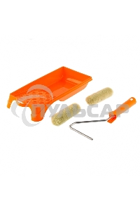 Малярный набор для фасадных работ: кювета 150 мм х 290 мм и мини-валик 110 мм Сибртех