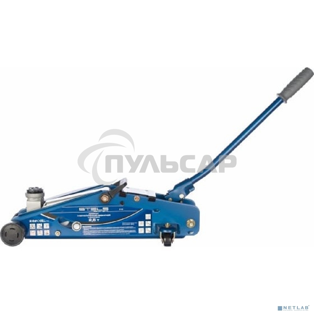 Домкрат STELS 51132гидравлический подкатной с фиксатором 2.5 т safety pin 140-385мм в кейсе