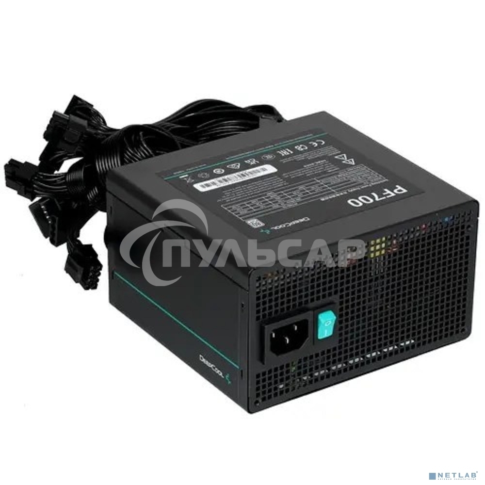 Блок питания Deepcool / GamerStorm PF700, 700Вт, 80 PLUS, 120мм, черный