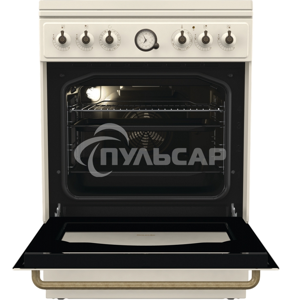 Плита комбинированная Gorenje GKS6C71CLI бежевый, конфорок 4 газовых, духовка 71 л, 60 см x 85 см x 60 см