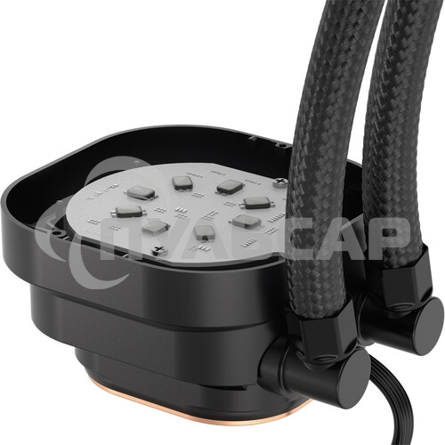 Система жидкостного охлаждения Corsair NAUTILUS 240 ARGB (240мм, черный, ARGB/ Fans: 2x120мм, 74.37CFM, 34dBA, 2100RPM/ S: 1851, 1700, AM5, AM4)