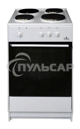 Плита электрическая Darina S EM 341 404 W белый/черный, конфорок 4 шт, духовка 50 л, 50 см x 85 см x 56 см