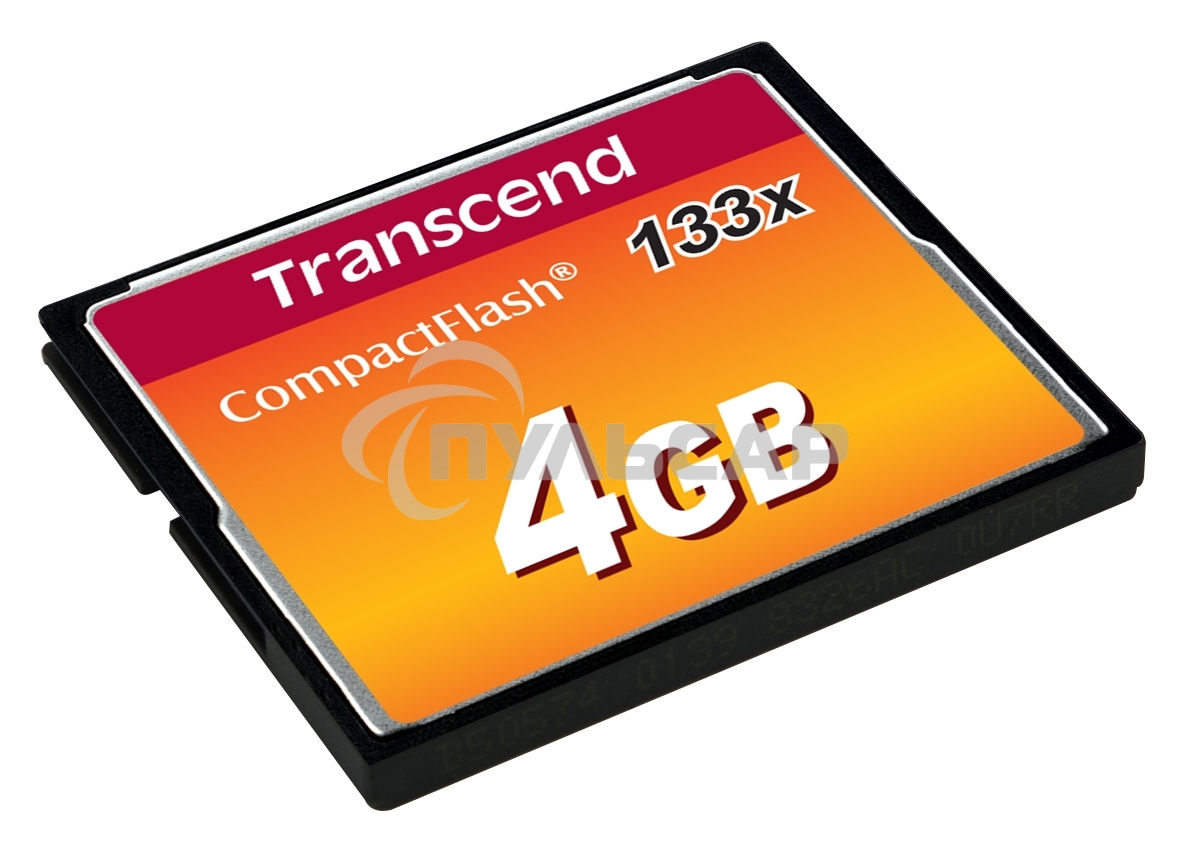 Флеш карта CF 4Gb 133x Type I Transcend (TS4GCF133)