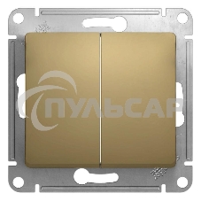 Механизм выключателя 2-кл. СП GLOSSA 10А IP20 10AX титан SchE GSL000451