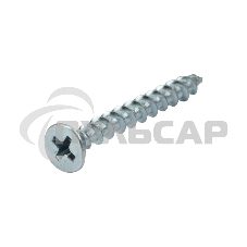 Саморез оконный KRANZ острый, 4.1х35, белый цинк, короб (500 шт./уп.)