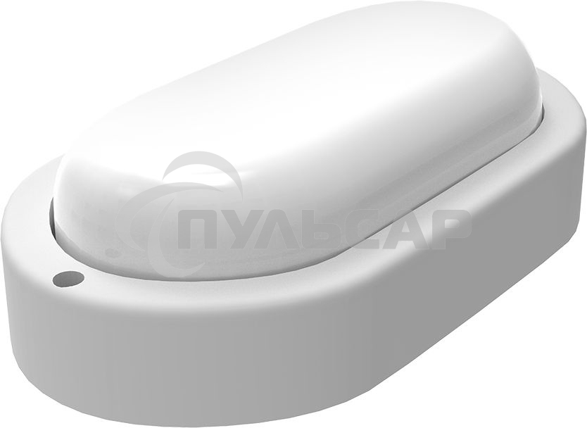 Светильник ЖКХ Gauss LITE овал 8W 680lm 4000K 200-240V IP65 160*90*46мм белый LED 1/40