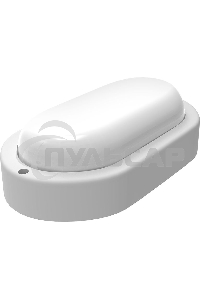 Светильник ЖКХ Gauss LITE овал 8W 680lm 4000K 200-240V IP65 160*90*46мм белый LED 1/40