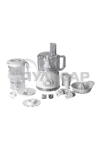 Кухонный комбайн Galaxy Line GL 2309, белый, пластик. чаша 1,5 л, 1000 Вт, 2 скорости и импульс. режим