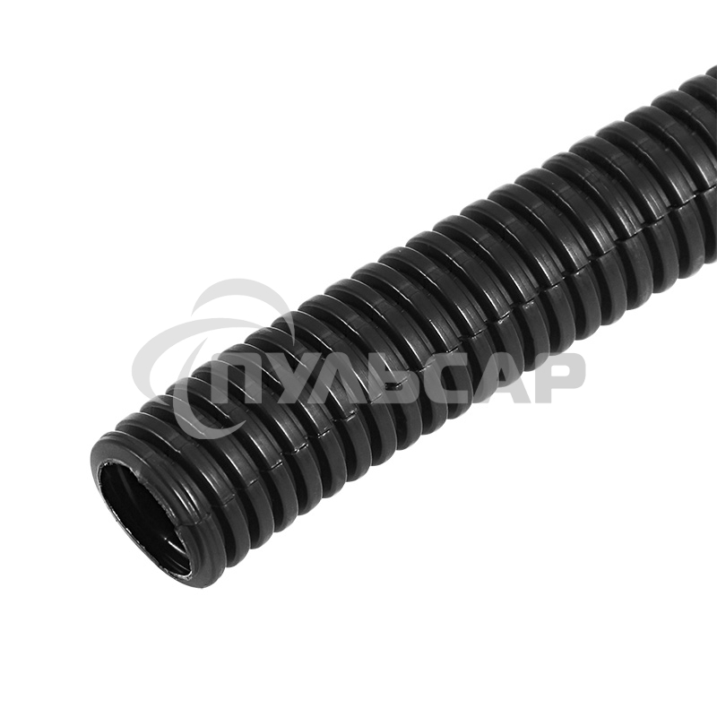 Труба автомобильная гофрированная ПП, Ø28,3 мм, разрезная, бухта 25 м/уп.