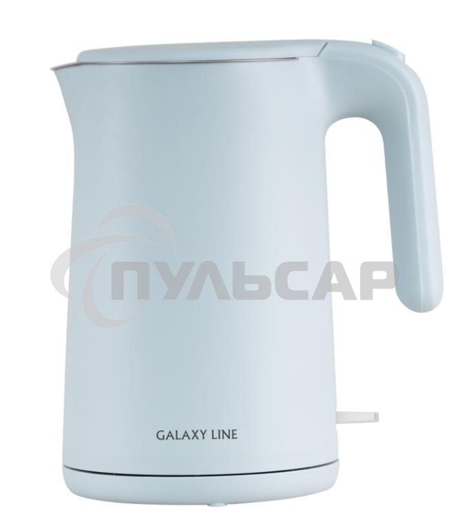 Чайник электрический Galaxy Line GL 0327, небесный, пластик, 1800 Вт, 1,5 л