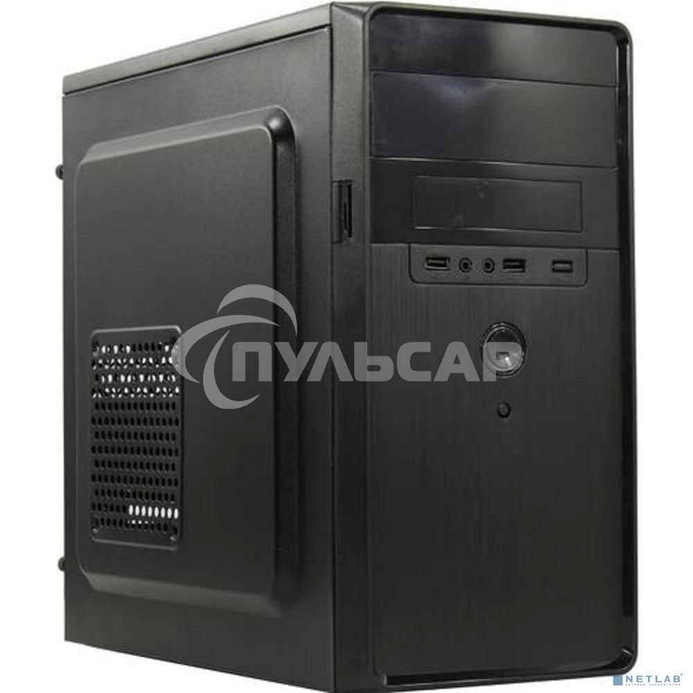 Компьютерный корпус Minitower ExeGate EX286427RUS BA-309-500W-8 (mATX, БП AA500 с вент. 8см, 2*USB, HD аудио, черный)