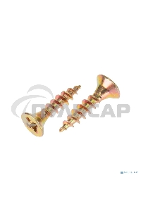 Саморез универсальный KRANZ 3.5х16, желтый цинк, короб (200 шт./уп.)