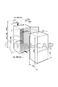 Встраиваемый холодильник Liebherr ICf 5103-22 001 белый двухкамерный 182/80л