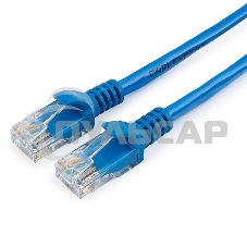 Патч-корд UTP Cablexpert кат.5e, 1.5м, литой, многожильный (синий)