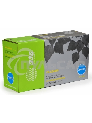 Картридж лазерный Cactus CS-CE402A желтый (6000 стр.) для HP CLJ Color M551 series