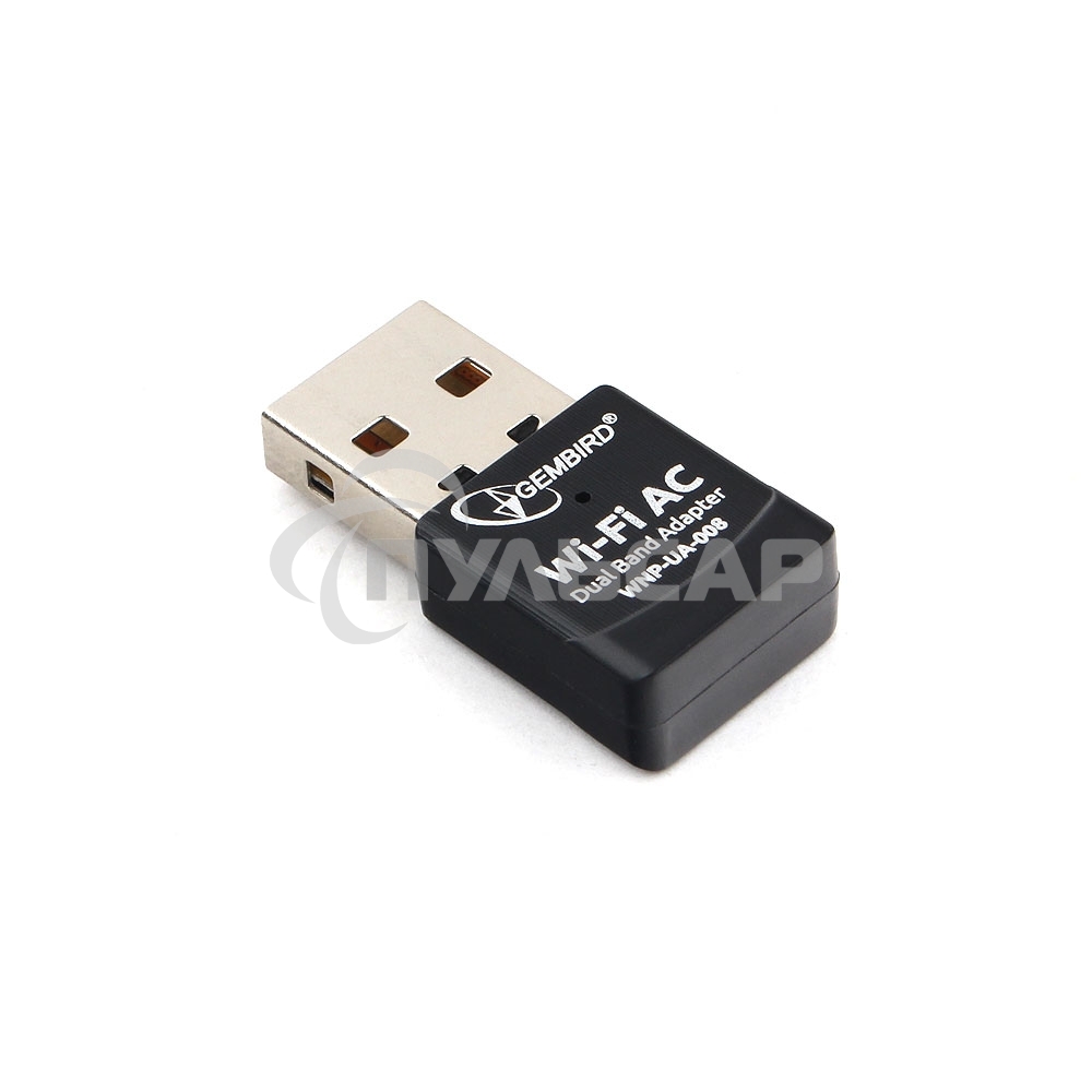 Сетевой двухдиапазонный Wi-Fi мини USB-адаптер Gembird 600 Мбит, USB, 802.11b/g/n/ac/а