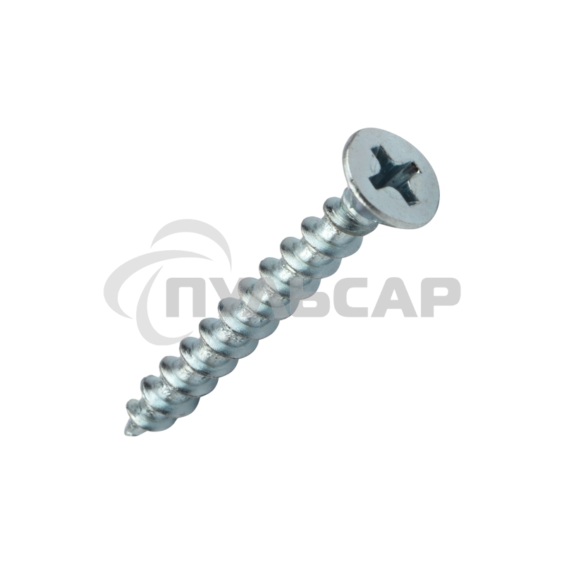 Саморез оконный KRANZ острый, 4.1х35, белый цинк, короб (500 шт./уп.)