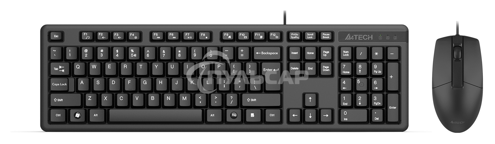 Комплект клавиатура + мышь A4Tech KK-3330S клав:черный мышь:черный USB