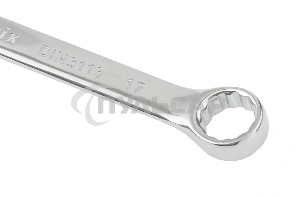 Ключ комбинированный Matrix, 17 мм, CrV, полированный хром