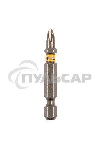 Набор бит PH2х50, сталь S2, шестигранный профиль, 10 шт. Denzel