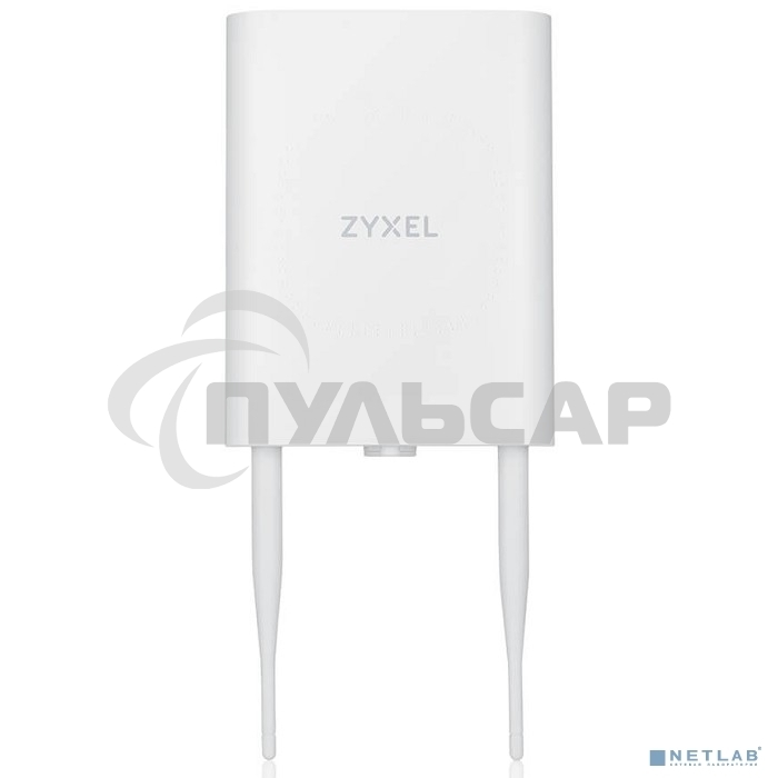 Гибридная уличная точка доступа Zyxel NebulaFlex NWA55AXE, 802.11a/b/g/n/ac/ax (2,4 и 5 ГГц), внешние антенны 2x2 (в комплекте), до 575+1200 Мбит/с, 1xLAN GE, защита от 4G/5G, без поддержки Captive po