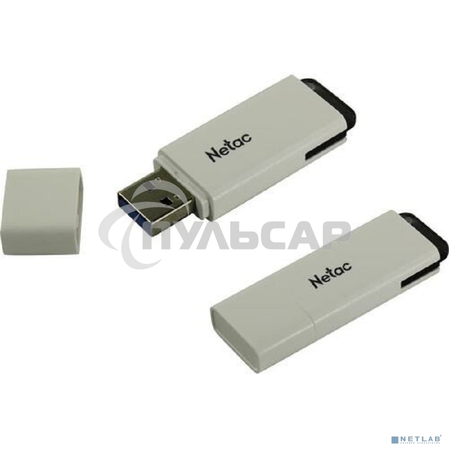 Флешка USB Netac U185 32 Gb <NT03U185N-032G-30WH>, USB 3.0, с колпачком, пластиковая белая