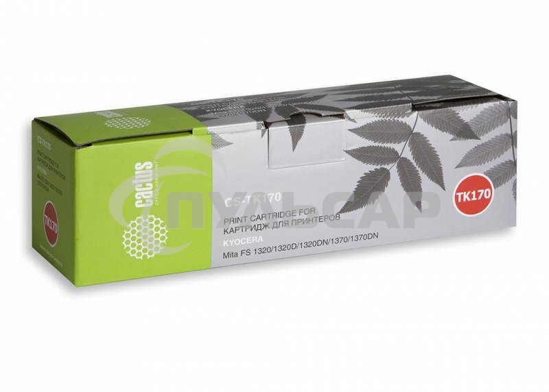 Картридж лазерный Cactus CS-TK170 черный (7200 стр.) для Kyocera Mita P2135 Ecosys, P2135d Ecosys, P2135dn Ecosys, Mita FS 1320, 1320d, 1320dn, 1370, 1370dn