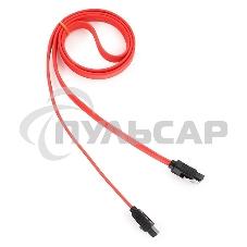 Кабель интерфейсный SATAIII Cablexpert CC-SATAM-DATA-0.8M, 80см, 7pin/7pin, защелка, пакет