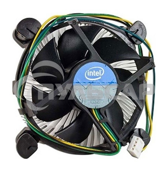Кулер Intel E97379серебристый/черный 90мм алюминий 2500rpm 27db 4-pin 73W 58мм
