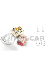 Миксер стационарный Bosch MFQ36460 450Вт белый/серый