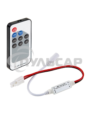 Мини диммер радио LED (RF) с пультом Д/У 72 W/144 W, 9 кнопок