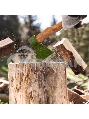 Топор кованный, в сборе, 1400/1750 г, деревянное топорище, 500 мм, Б4 Сибртех