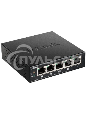 Неуправляемый коммутаторD-LinkDES-1005P/B1A с 5 портами 10/100Base-TX (1 порт с поддержкой PoE)