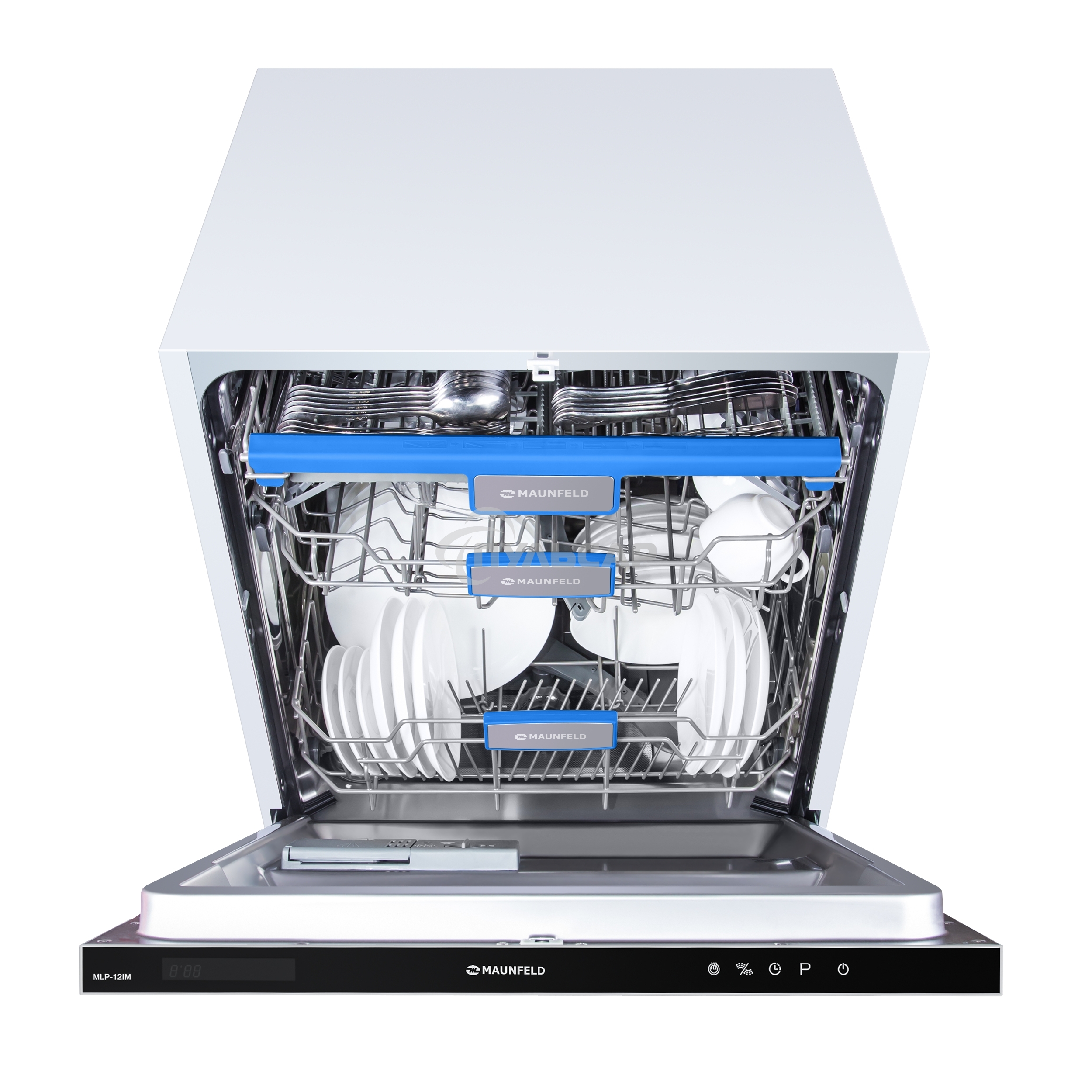 Встраиваемая посудомоечная машина Maunfeld MLP-12IM, черный, 59.8 см, 14 компл., 44 дБ, класс A++
