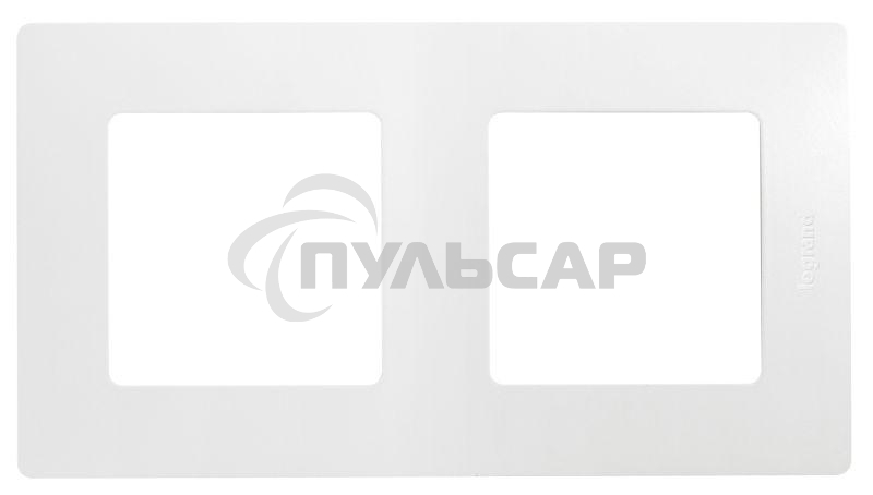 Рамка 2-м Etika белый  Leg 672502