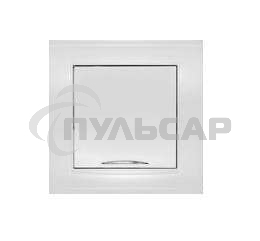 Выключатель 1-кл. СП Бриллиант 10А IP20 с подсветкой белый Universal 7947397