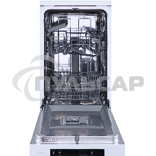 Посудомоечная машина, Gorenje GS531E10W, белая с черным, 44.8 см, 9 компл., 47 дБ, класс A++