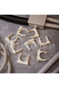 Крепеж-клипса для монтажного пистолета Ø 40 мм, белая (25 шт/уп) Rexant